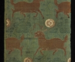 Ziegen zwischen Pflaumenblütenzweigen und taiji-Motiven